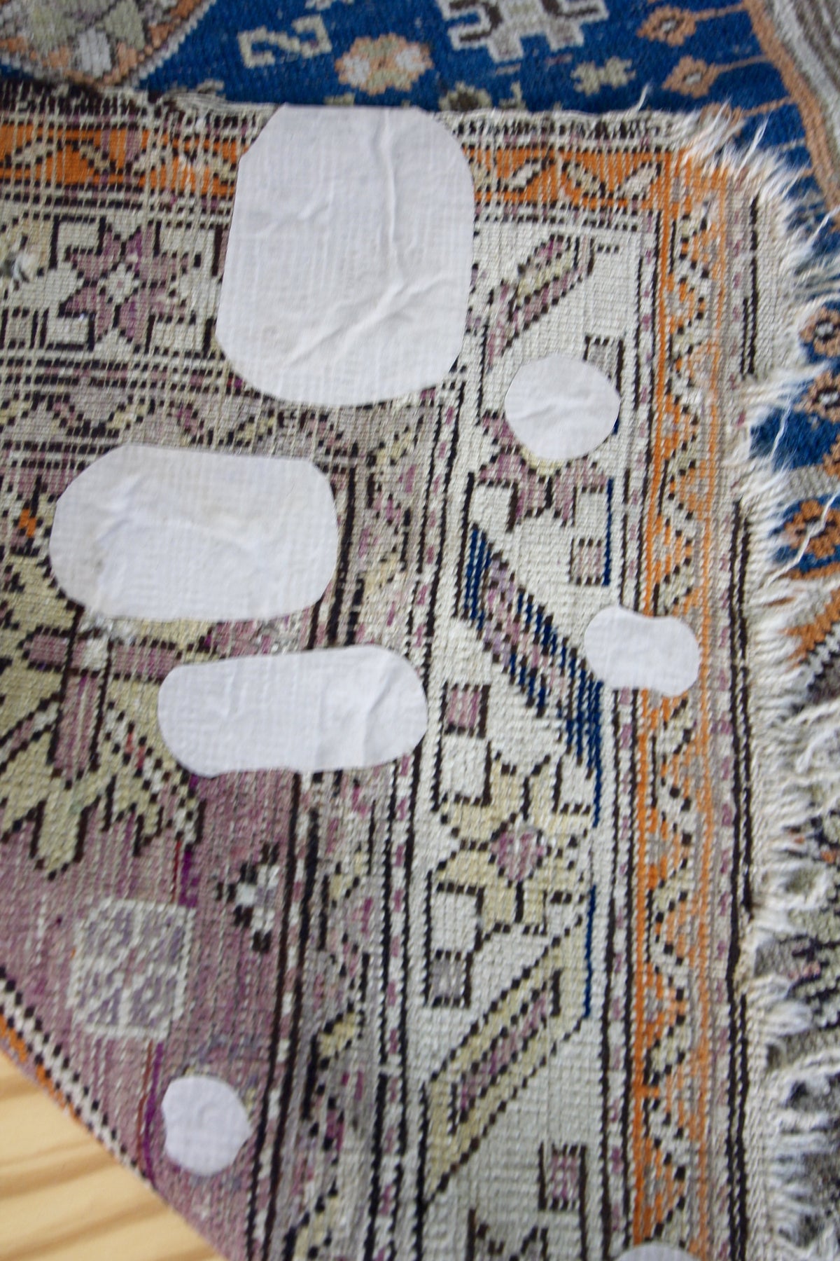 Vintage Worn In Rug - Diamonds & Rust