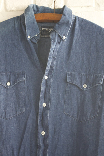 Vintage Wrangler Denim Shirt - Diamonds & Rust