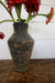 Vintage Ceramic Vase - Diamonds & Rust