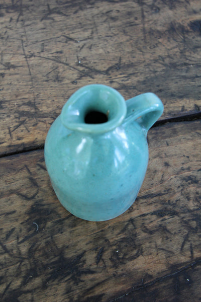 Handmade Ceramic Syrup Jug - Diamonds & Rust