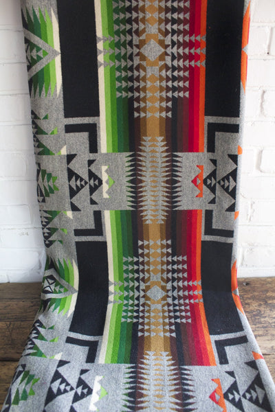 Vintage Pendleton Beaver State Blanket - Diamonds & Rust