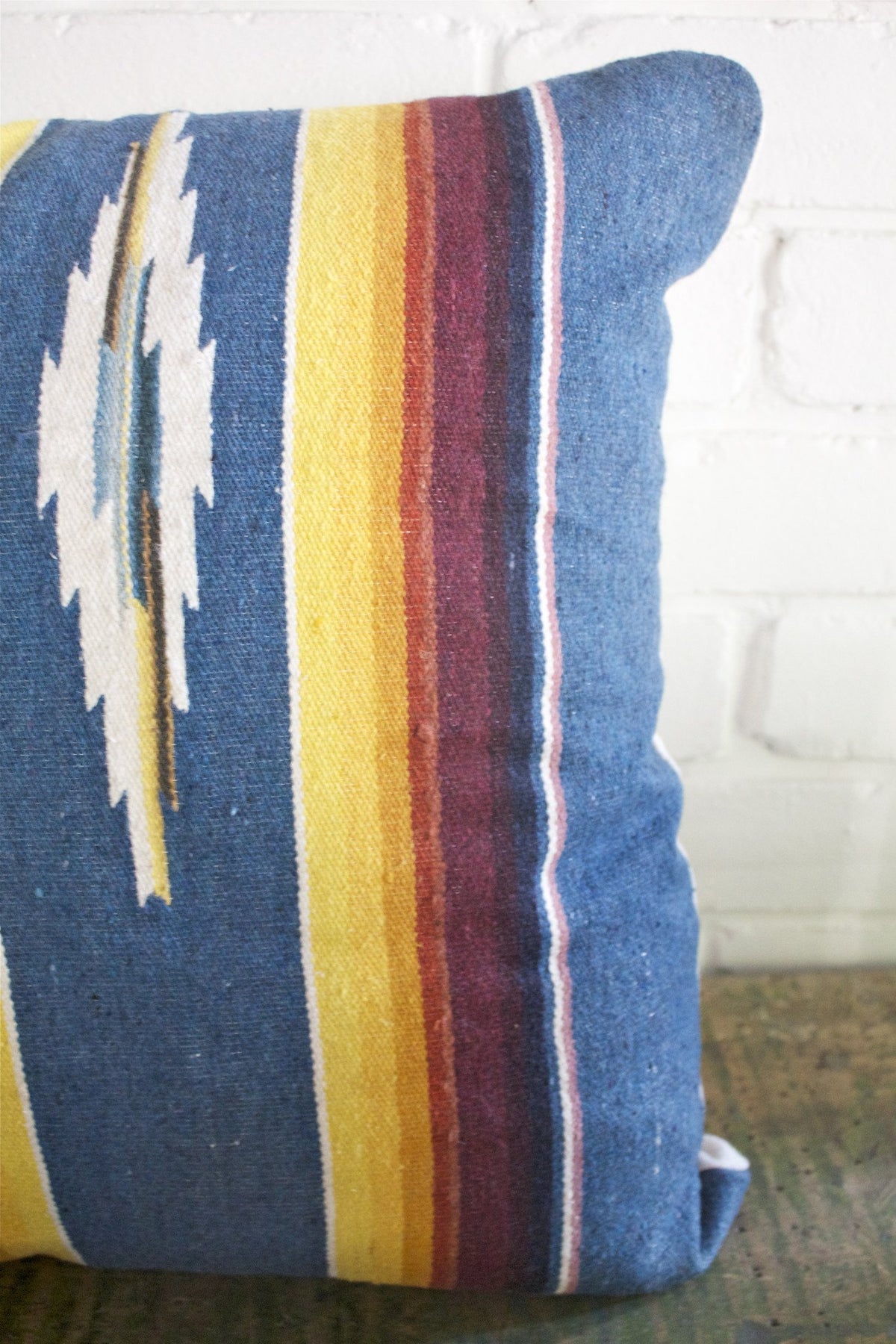 D&R Mexican Serape Pillow: 18" - Diamonds & Rust