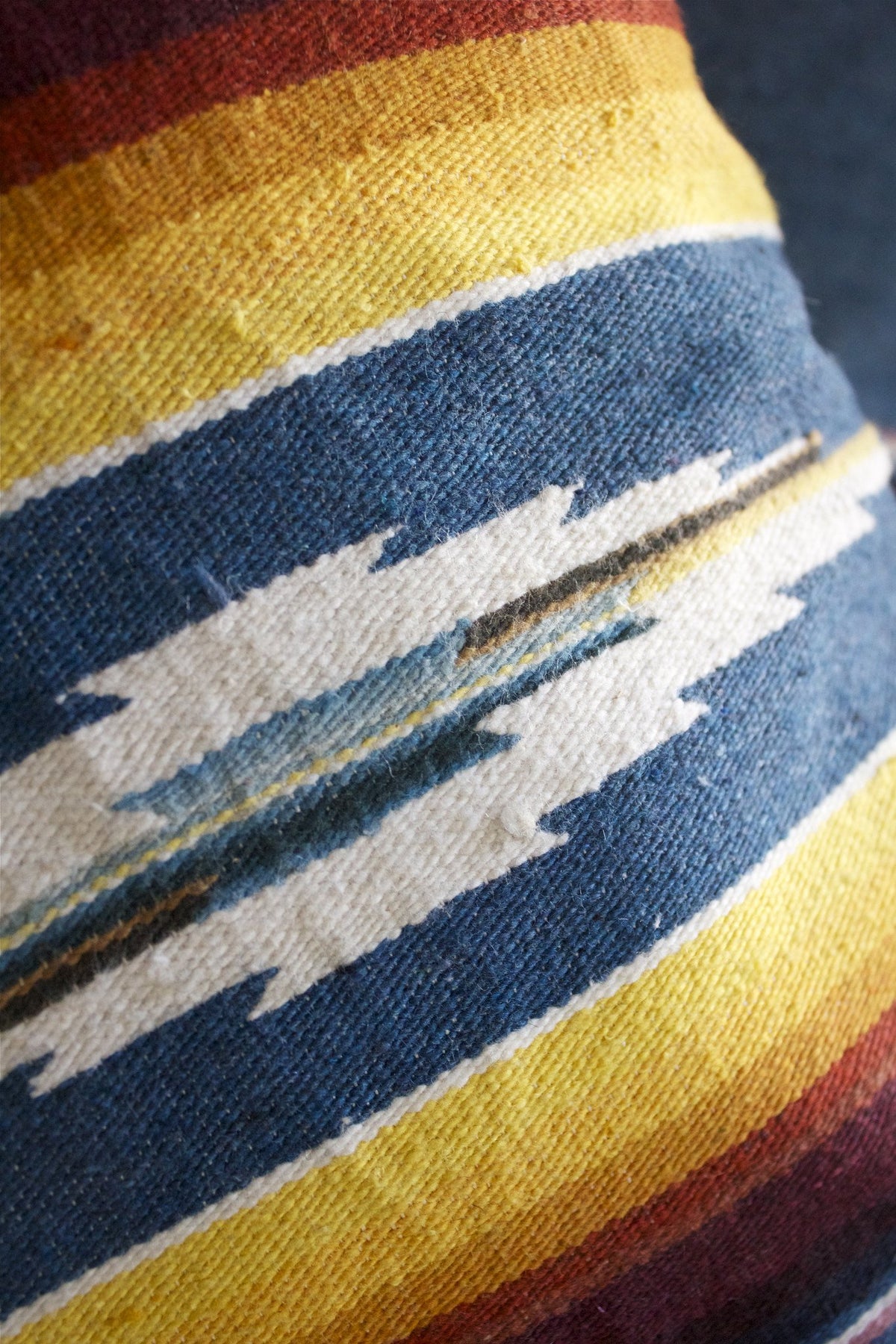 D&R Mexican Serape Pillow: 18" - Diamonds & Rust