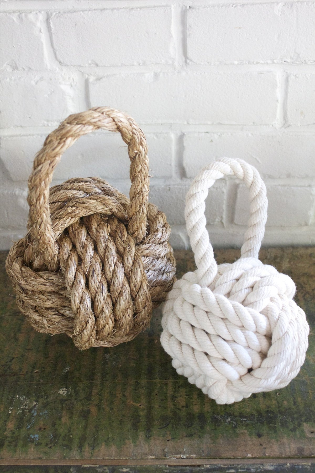 Perch Shop "Cotton Rope Monkey's Fist" - Diamonds & Rust