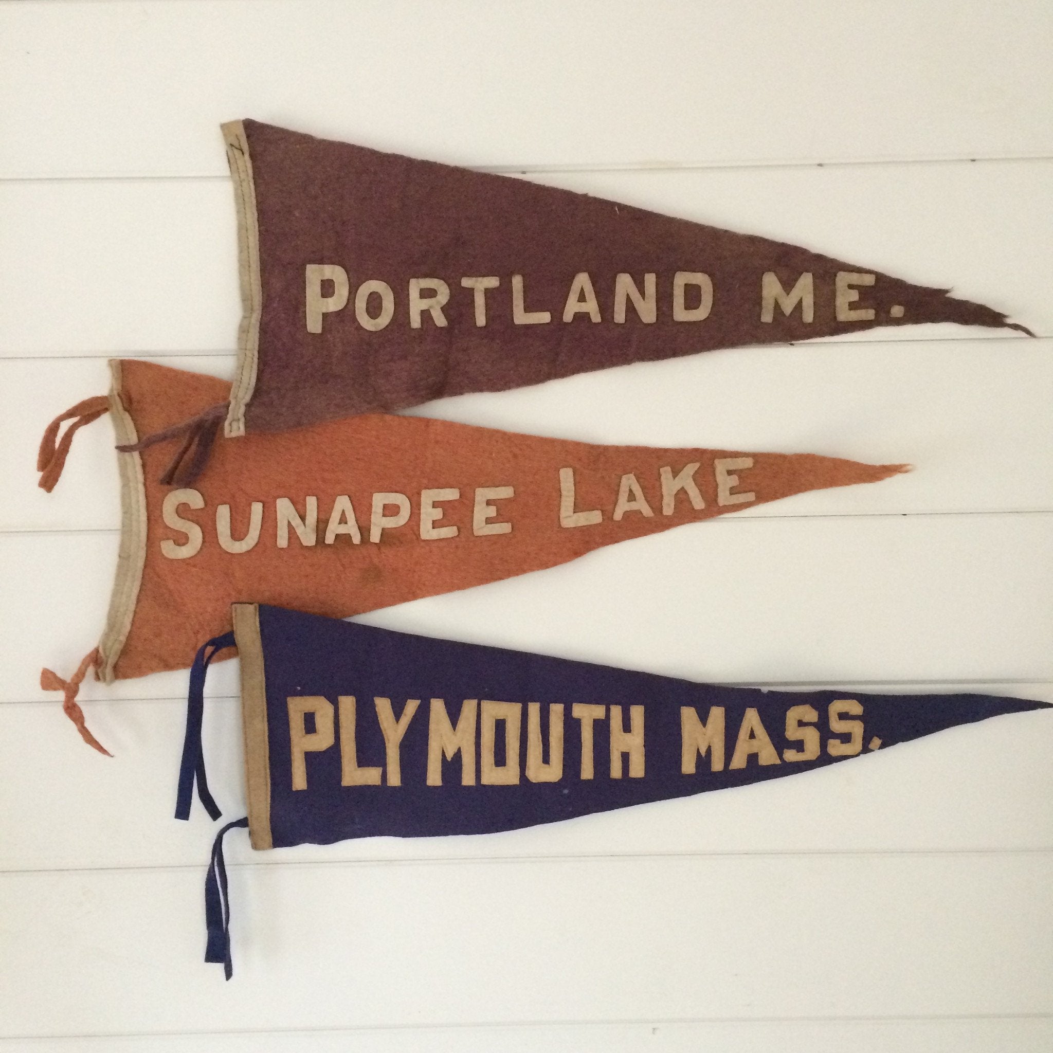 1920s Plymouth Mass Pennant