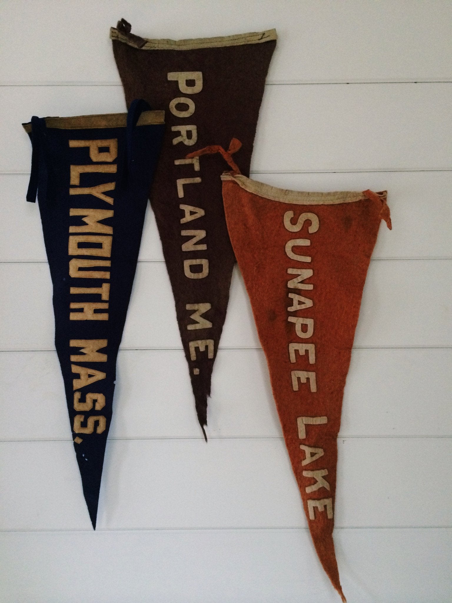 1920s Portland ME Pennant - Diamonds & Rust