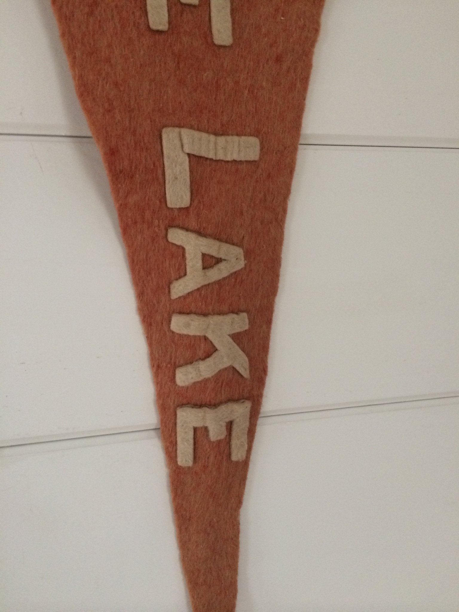 1920s Sunapee Lake NH Pennant - Diamonds & Rust