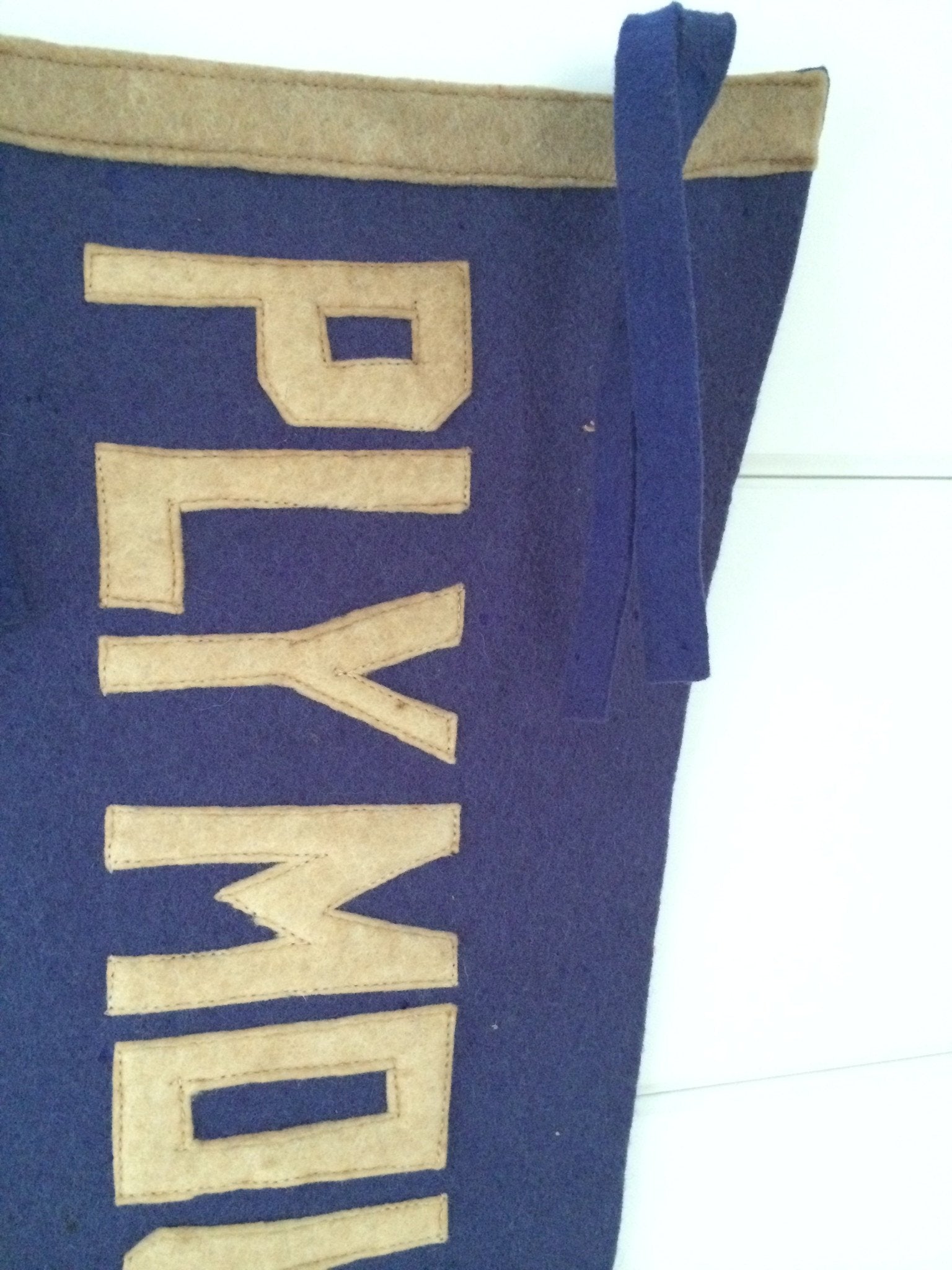 1920s Plymouth Mass Pennant - Diamonds & Rust