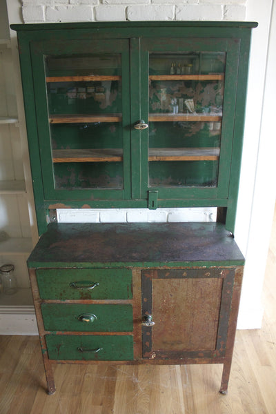 Antique Apothecary Display Cabinet - Diamonds & Rust