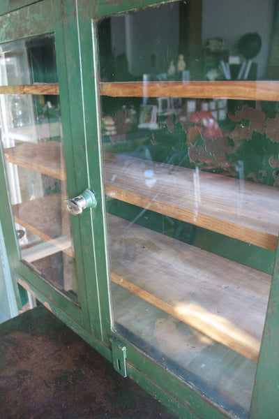 Antique Apothecary Display Cabinet - Diamonds & Rust