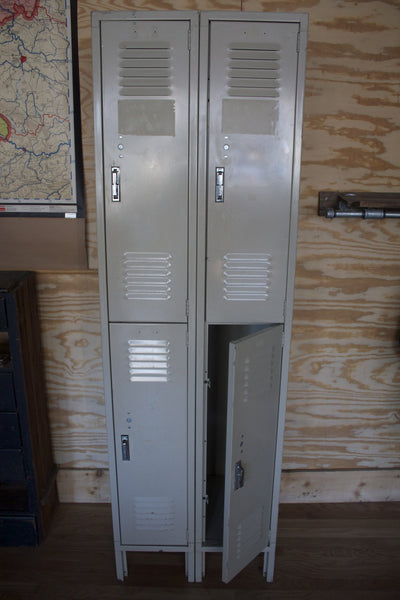 Four Cubby Lockers - Diamonds & Rust