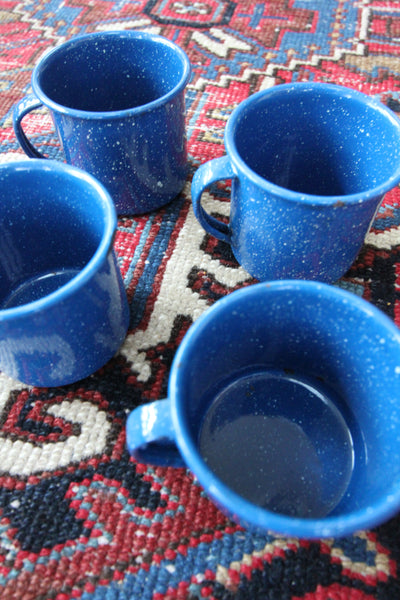 Vintage Enamel Mug Set