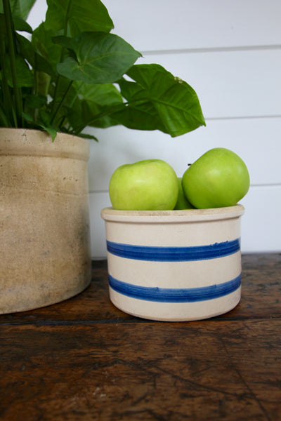Vintage Textured Stoneware Crock