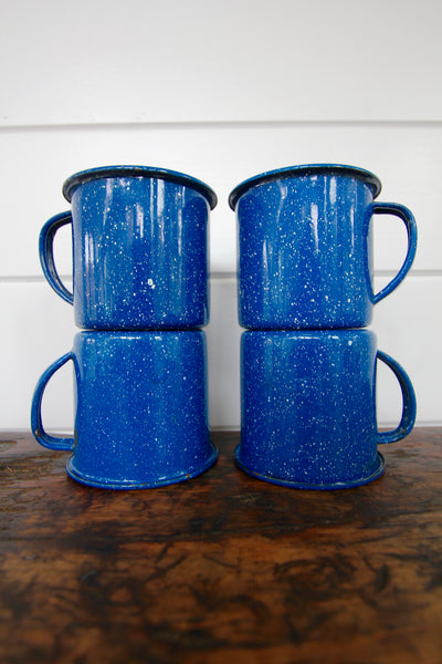 Vintage Enamel Mug Set