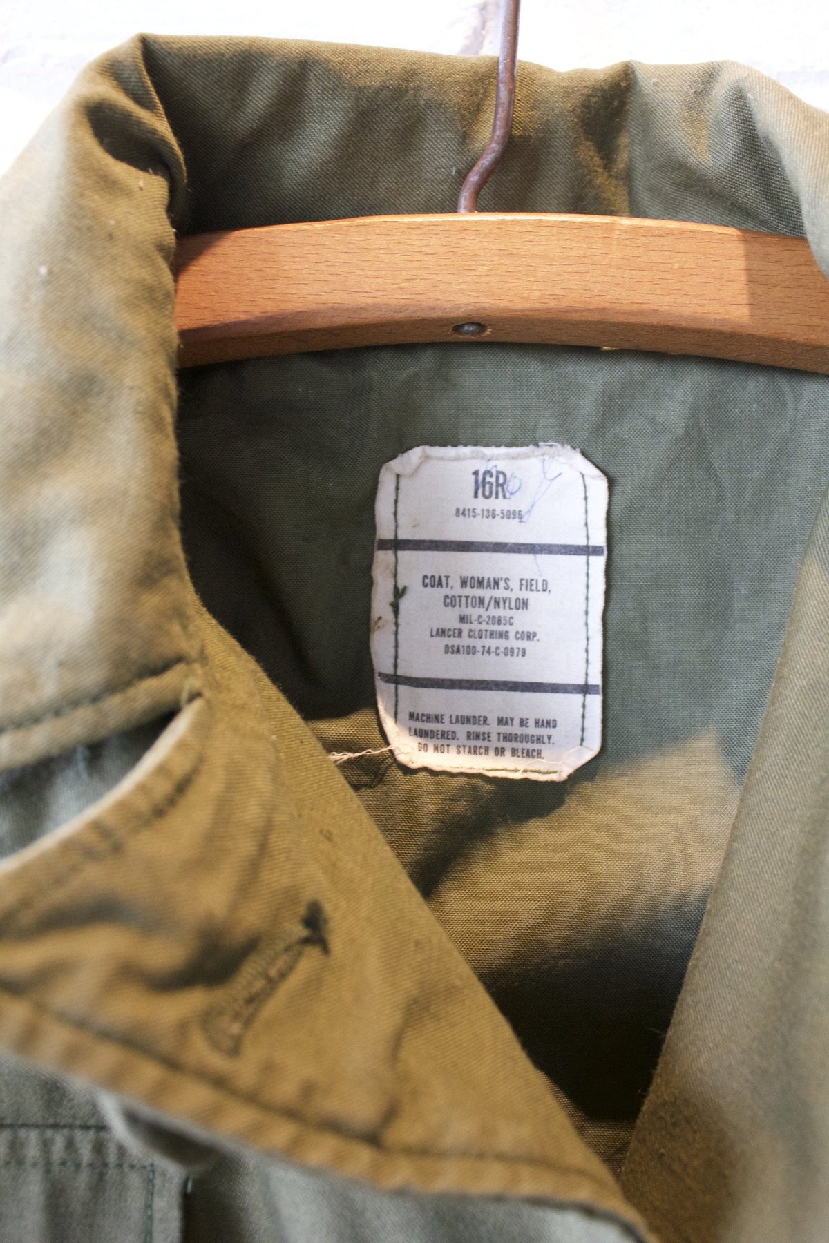 Vintage Women's Military Jacket - Diamonds & Rust