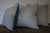 D&R Salvaged Ticking & Denim Pillow: 18" - Diamonds & Rust