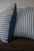 D&R Salvaged Ticking & Denim Pillow: 18" - Diamonds & Rust