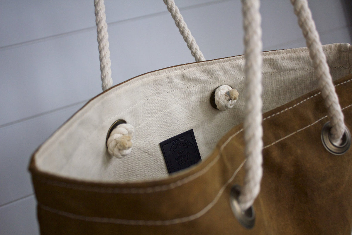 Simple Canvas Tote 01 - Diamonds & Rust