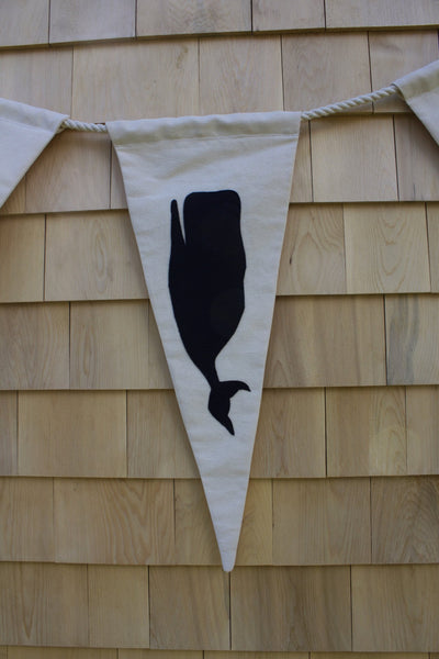 Whale Pennant - Diamonds & Rust