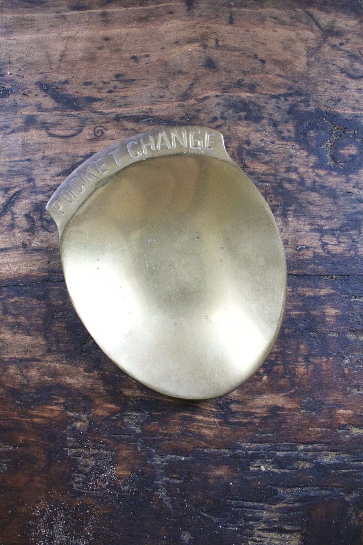 Brass Pocket Change Holder - Diamonds & Rust