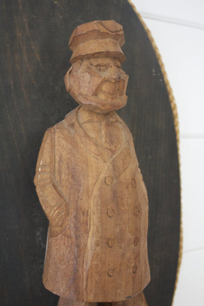 Vintage Fisherman Wall Decor - Diamonds & Rust