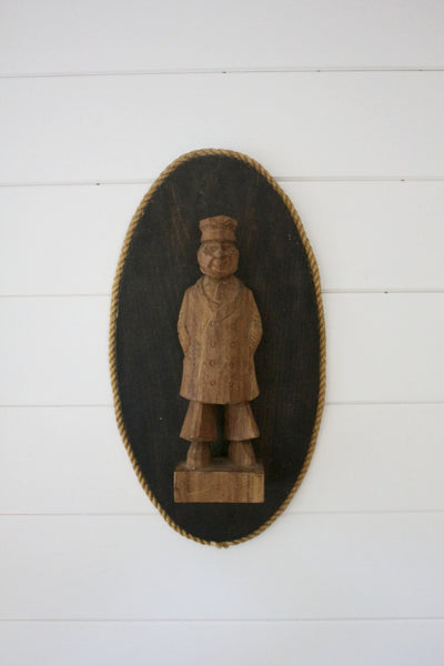 Vintage Fisherman Wall Decor - Diamonds & Rust