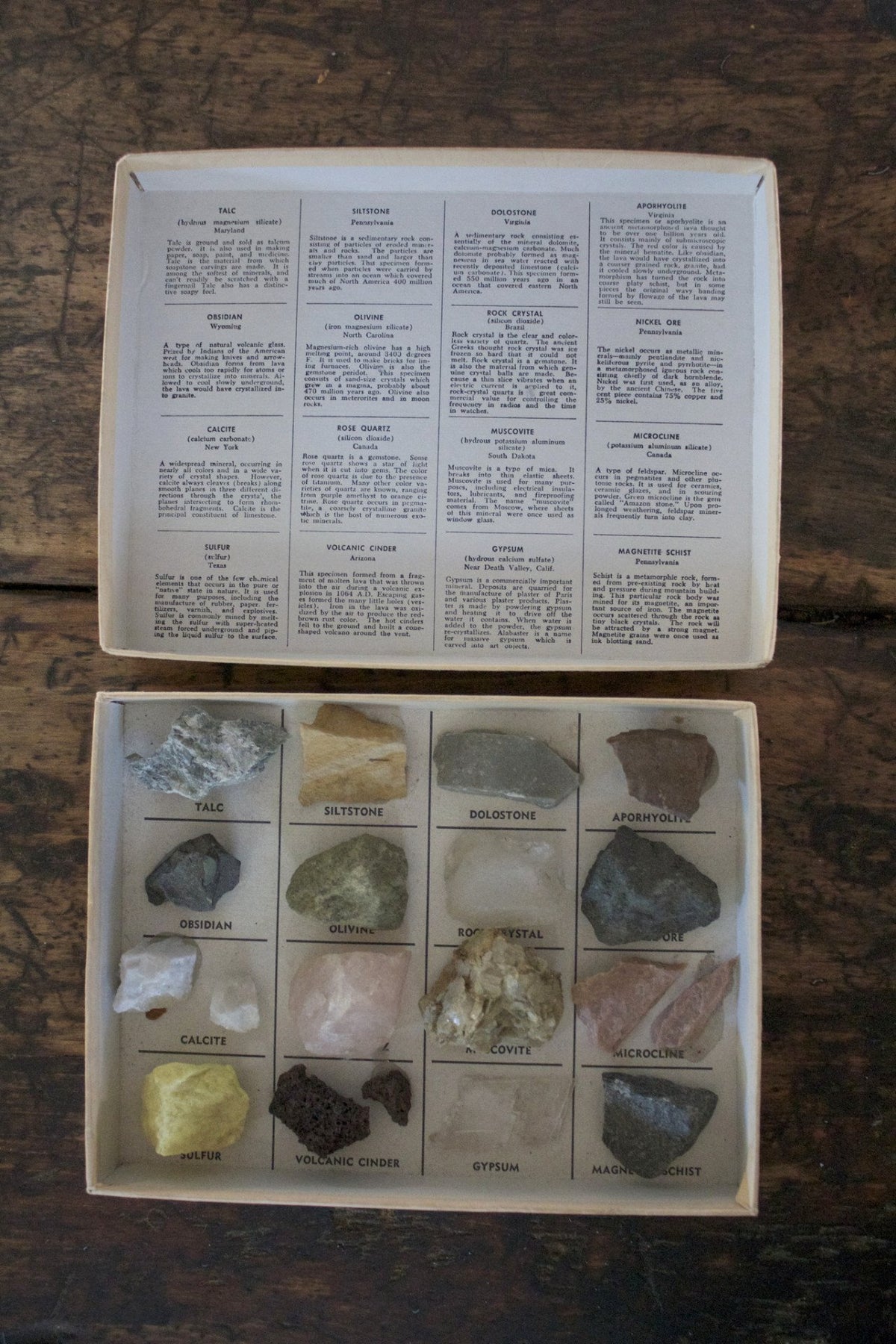 Rock and Mineral Collection - Diamonds & Rust