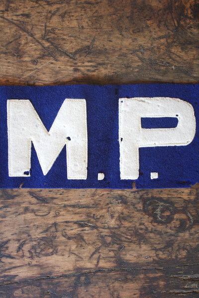 Vintage US Army MP Armband - Diamonds & Rust