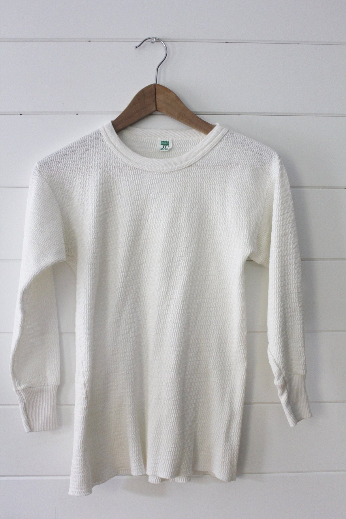 70s Vintage HANES Thermal - Diamonds & Rust