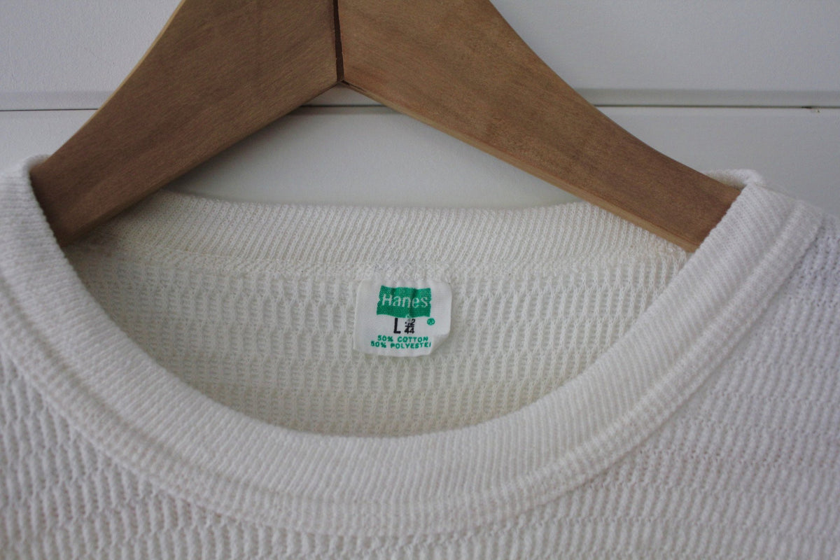 70s Vintage HANES Thermal - Diamonds & Rust