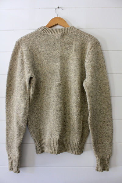 Vintage Wool Sweater - Diamonds & Rust