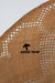 Vintage Straw Hat - Diamonds & Rust