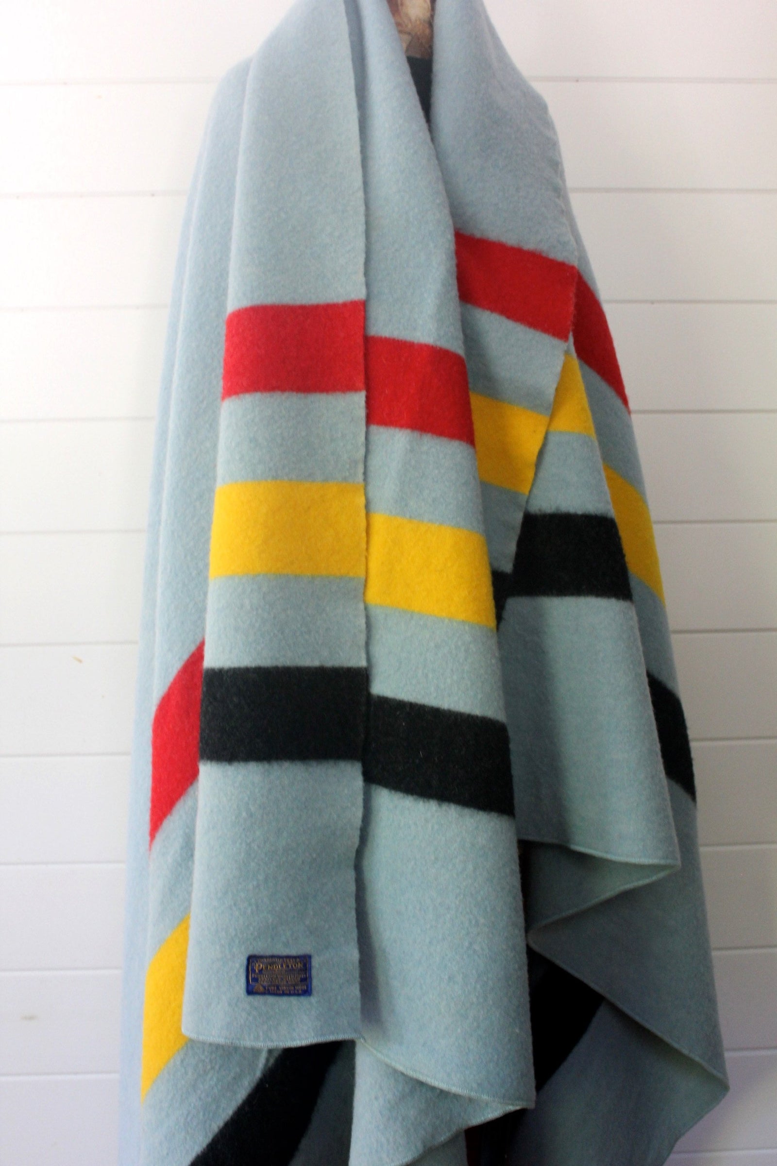 Vintage Pendleton Point Blanket - Diamonds & Rust 