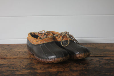 Vintage LL Bean Moc Boots - Diamonds & Rust