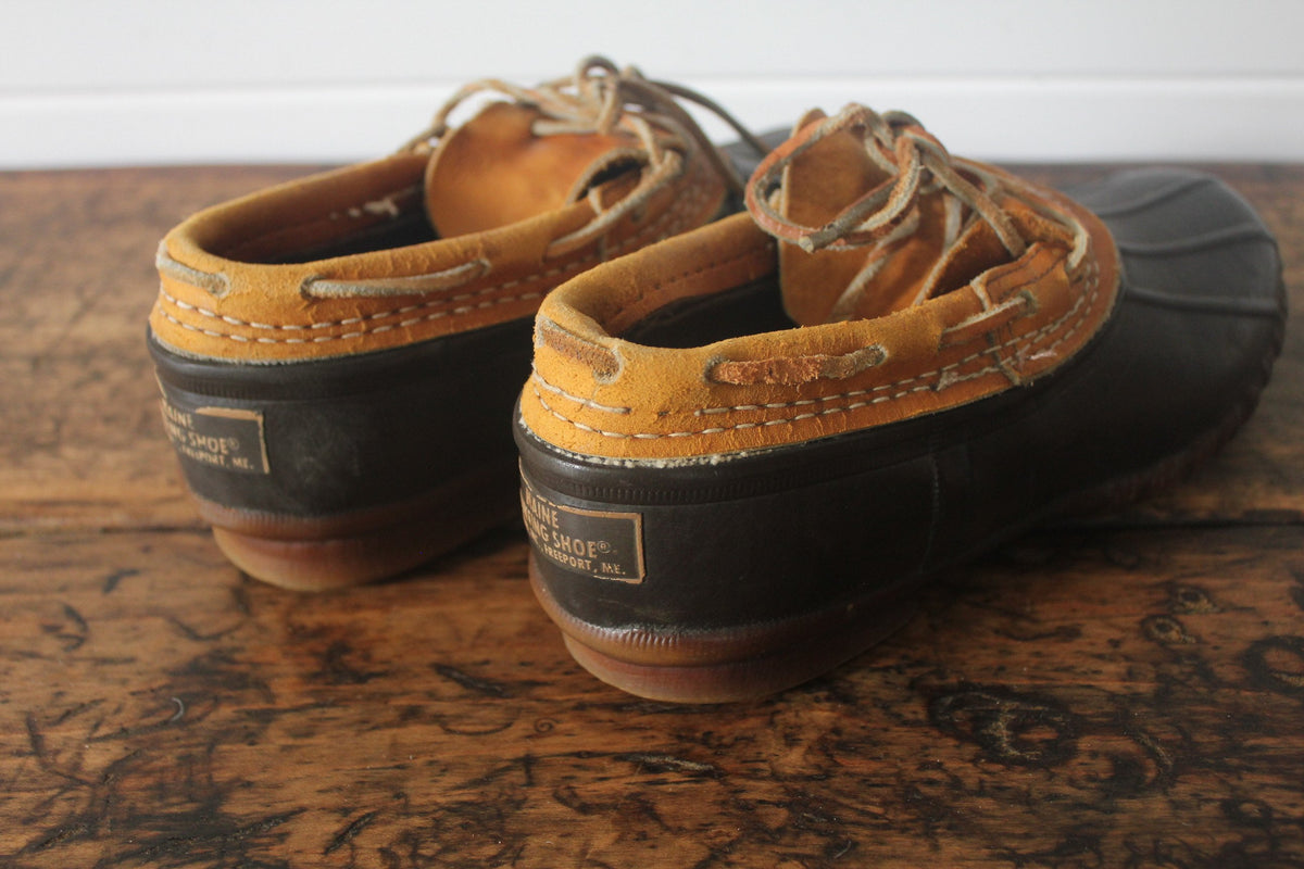 Vintage LL Bean Moc Boots - Diamonds & Rust