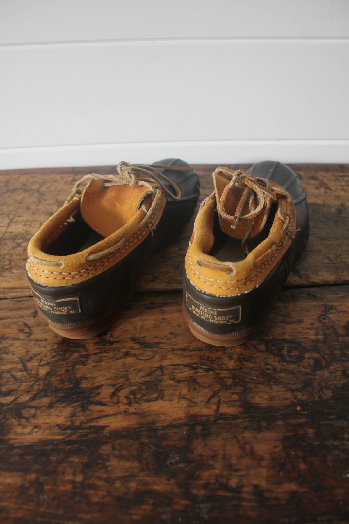 Vintage LL Bean Moc Boots - Diamonds & Rust