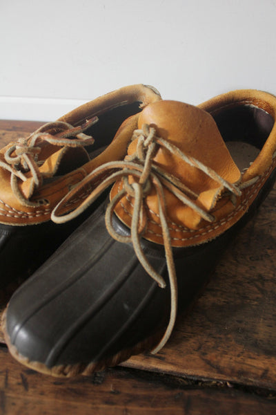 Vintage LL Bean Moc Boots - Diamonds & Rust
