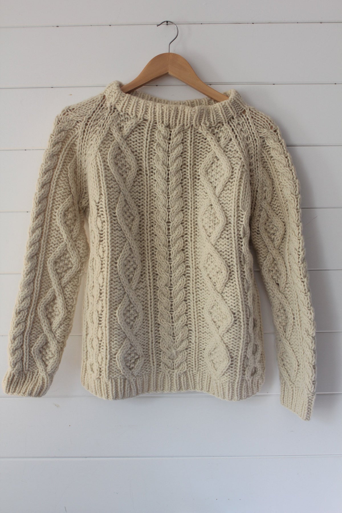 Vintage Fishermen's Sweater - Diamonds & Rust