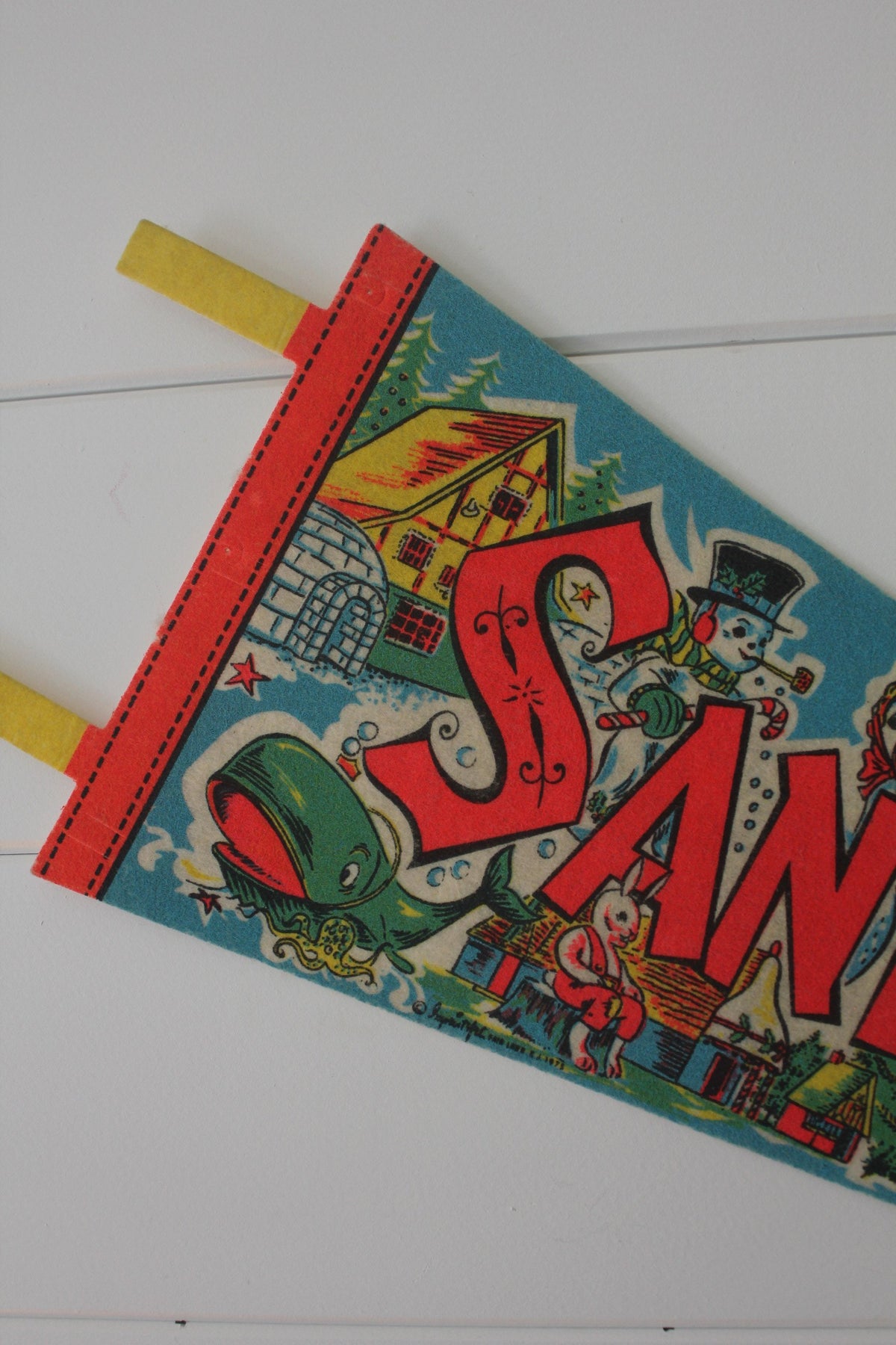 70s Santa's Village Pennant - Diamonds & Rust