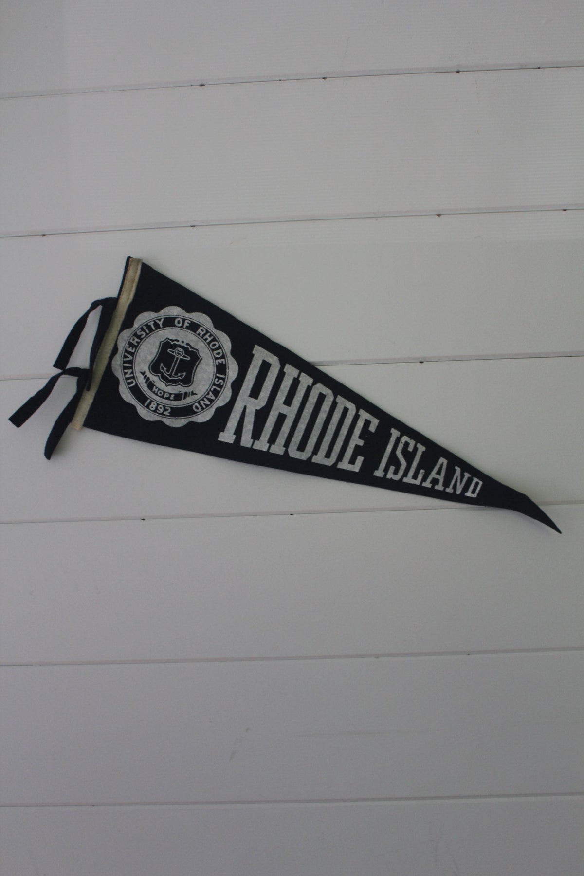 Vintage Rhode Island Pennant - Diamonds & Rust