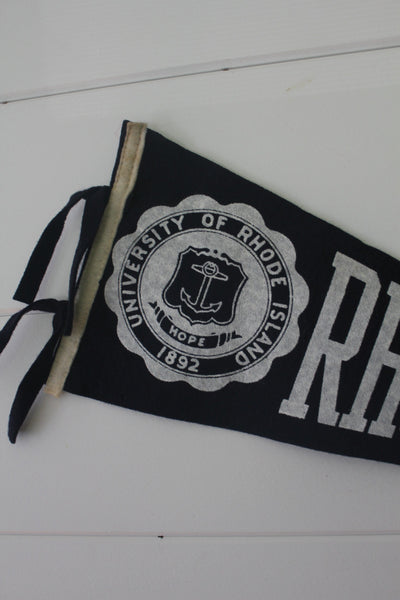 Vintage Rhode Island Pennant - Diamonds & Rust