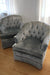 Pair of Vintage Chairs - Diamonds & Rust