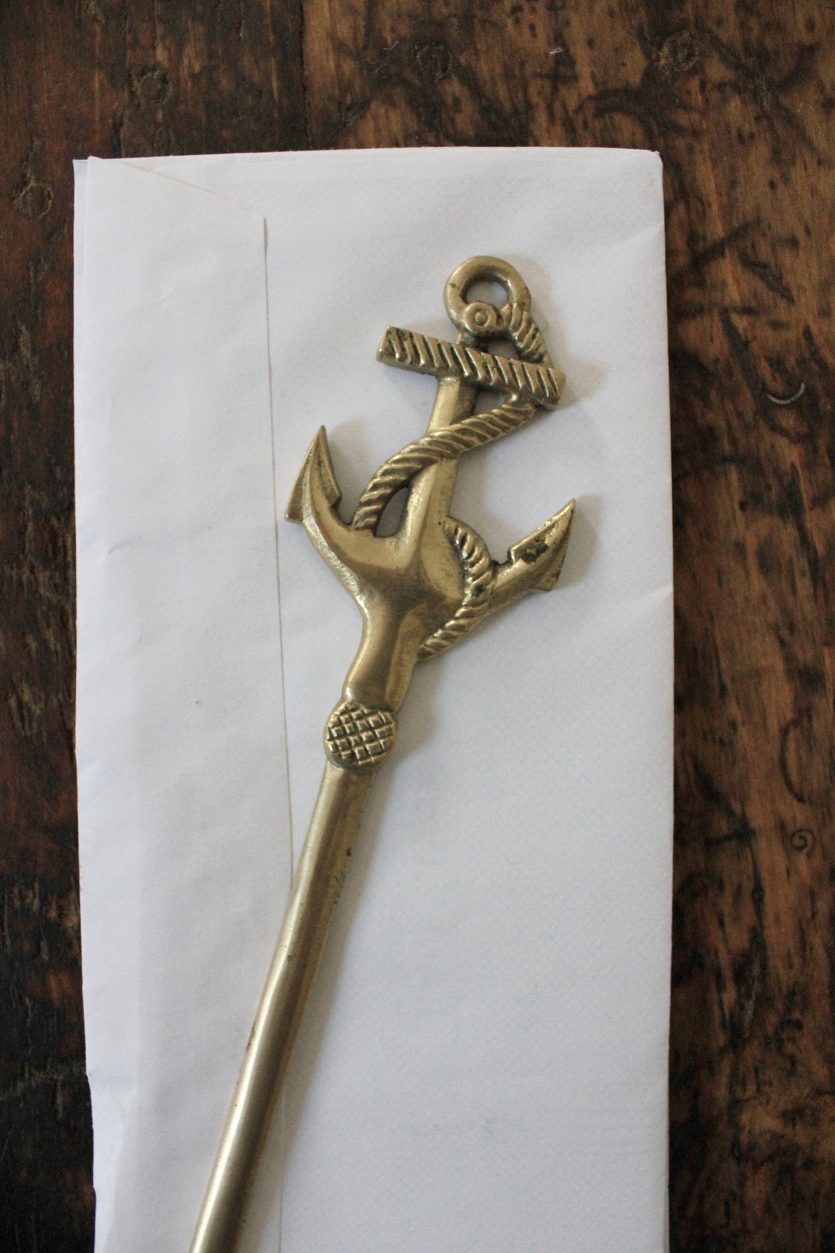 Vintage Anchor Mail Opener - Diamonds & Rust