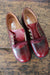 Vintage Pair of Children's Shoes: Size 10 - Diamonds & Rust