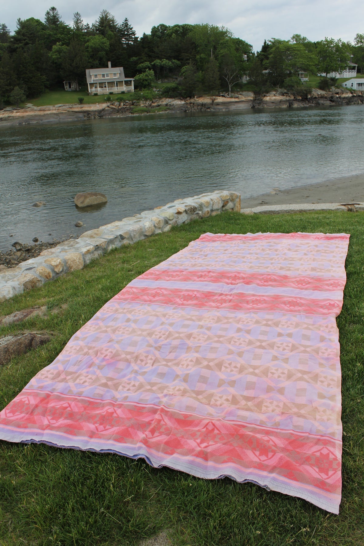 Vintage Cotton Camp Blanket - XLong - Diamonds & Rust