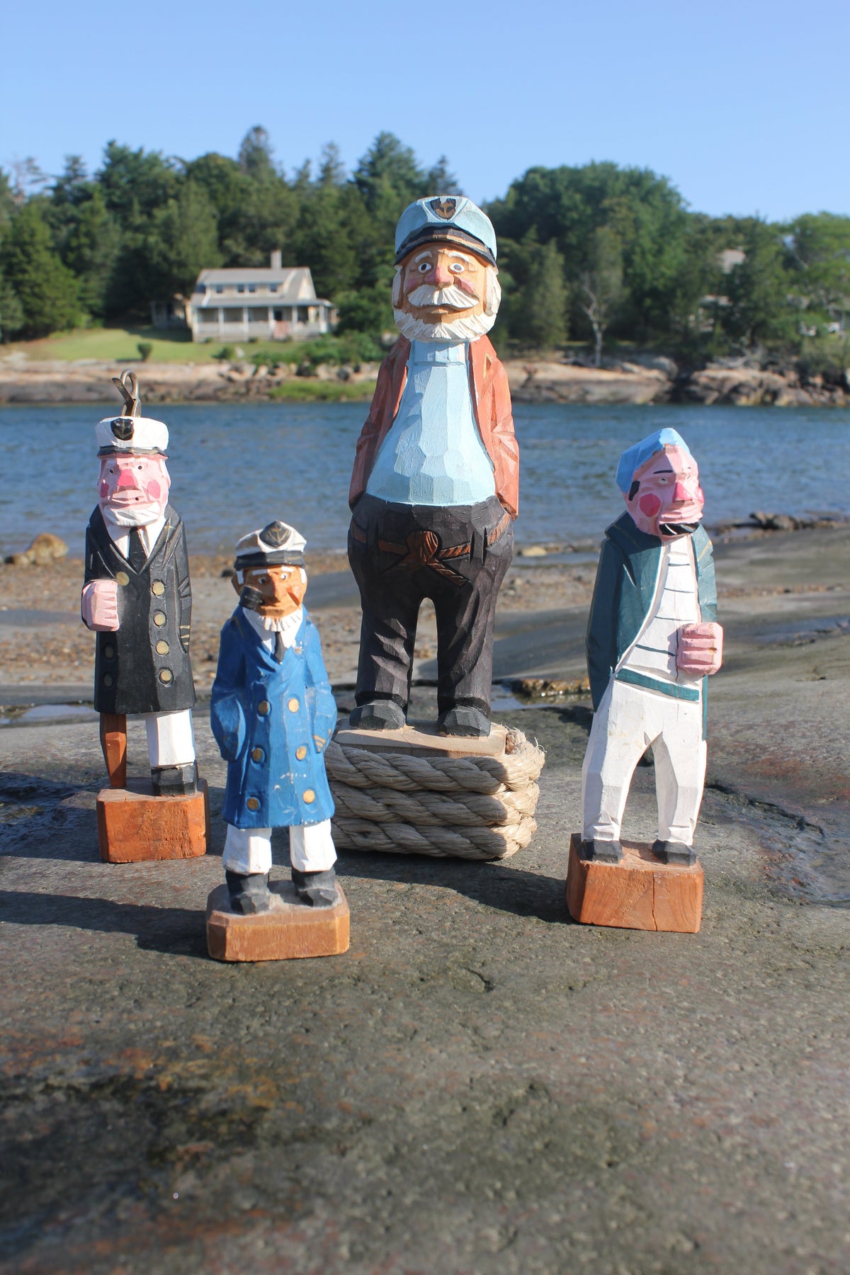 Wood Carved Sea Captain - Diamonds & Rust