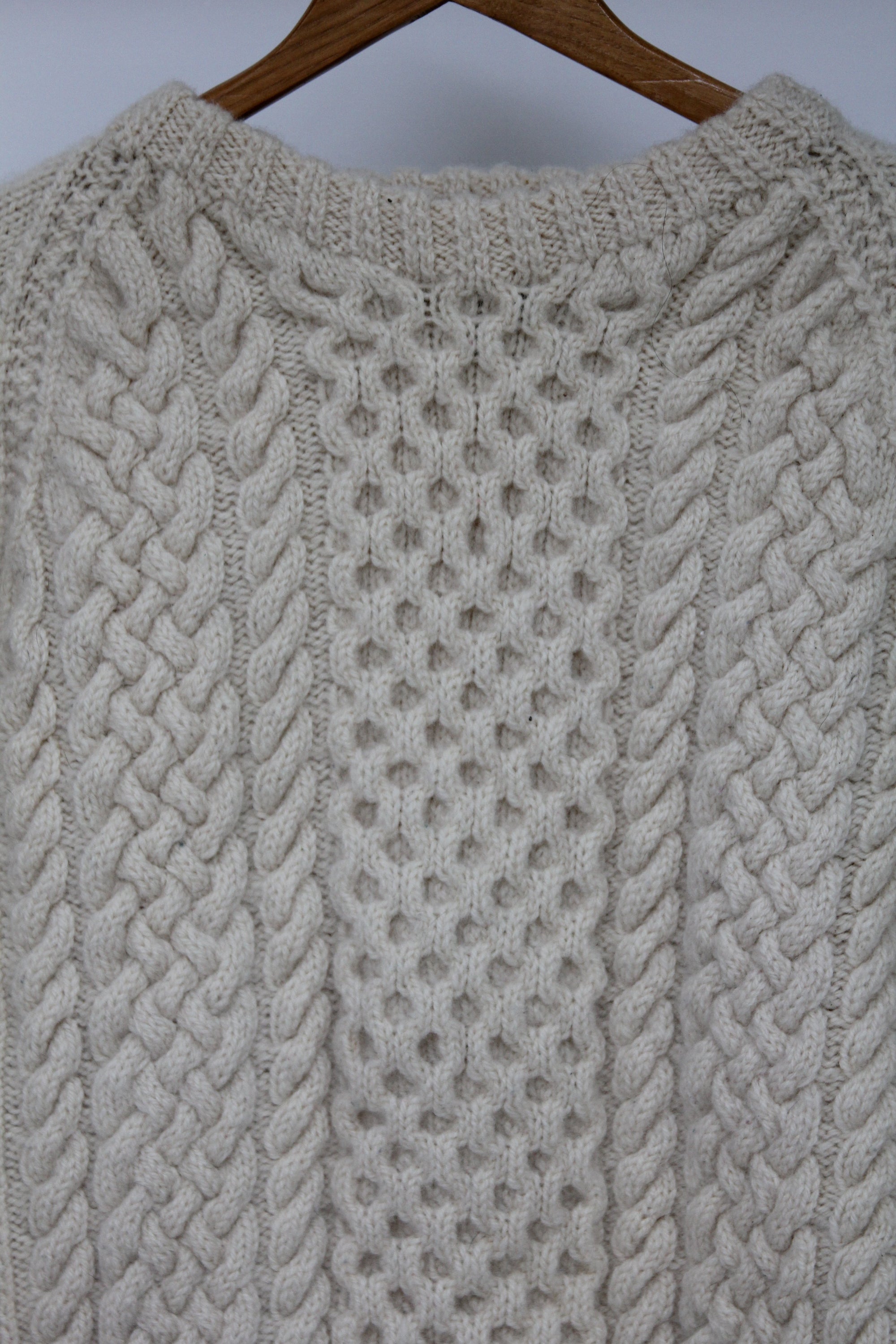 Vintage Fisherman's Sweater - Diamonds & Rust