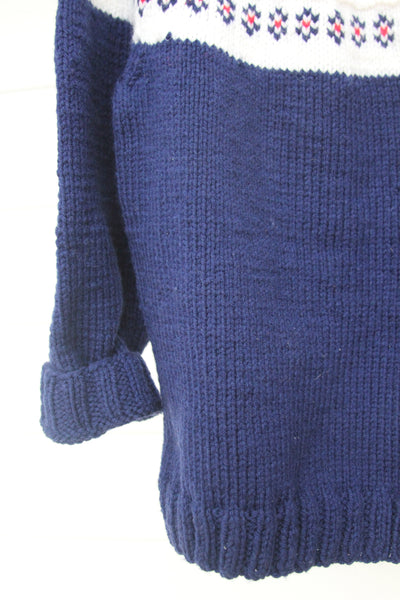Vintage OshKosh Sailboat Sweater - Diamonds & Rust