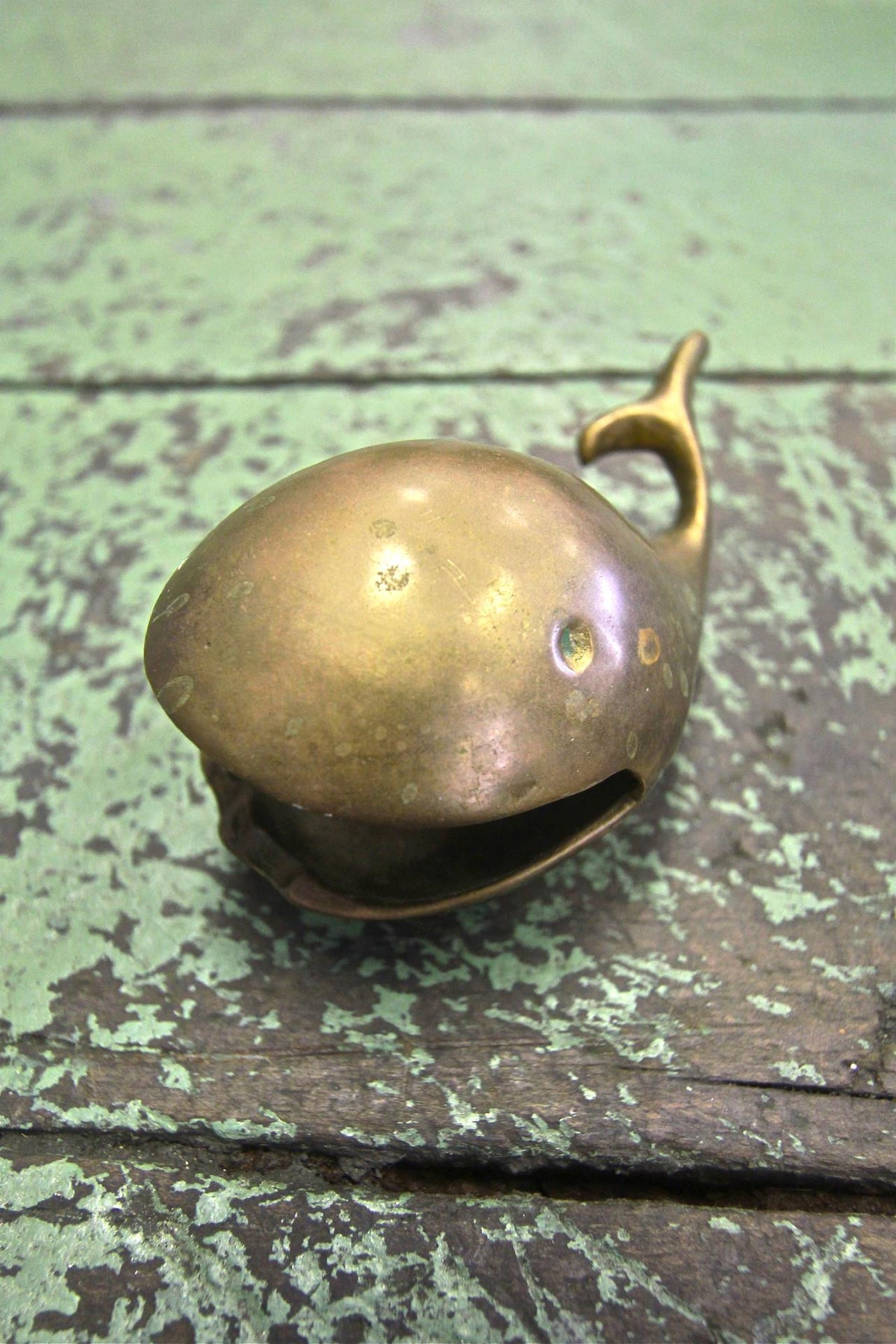 Brass Whale Ashtray