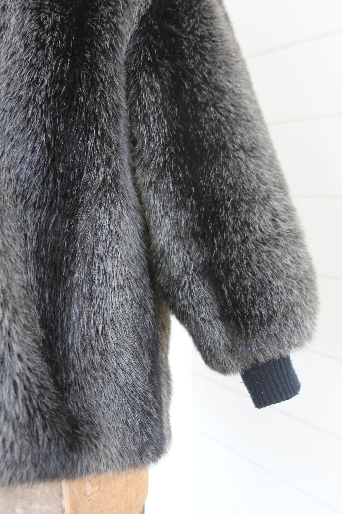 Vintage Faux Fur Coat - Diamonds & Rust